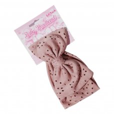 HB102-DP: Dusty Pink BA Headband w/Large Bow